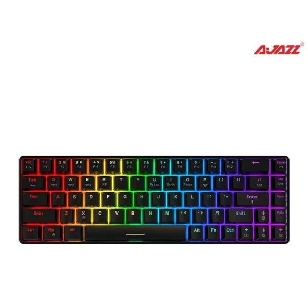 Bàn phím cơ AJAZZ K685T RGB Wireless White Hotswap Brown switch