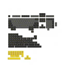 AKKO Keycap Set – Black&Gold (ABS Double-Shot / SAL profile / 195 nút)