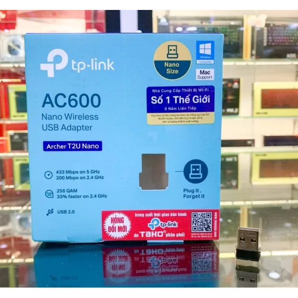 card mng khng dy usb tp-link archer t2u0