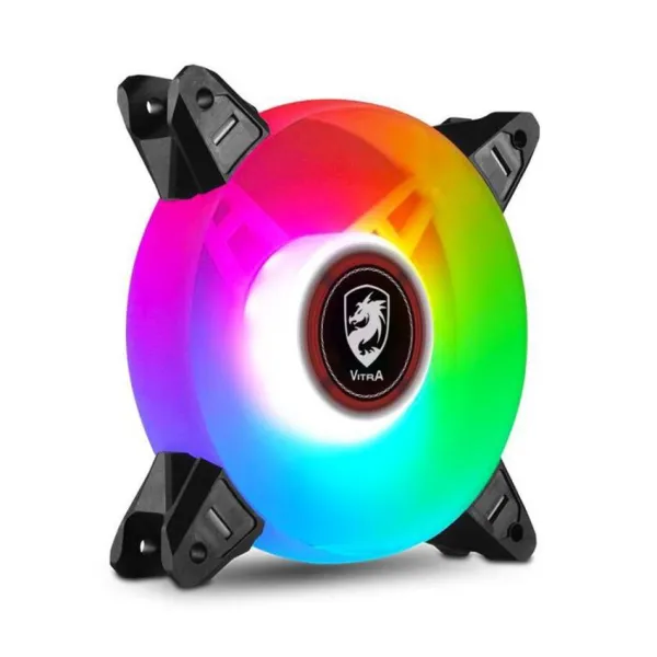 FAN CASE VITRA LUNA A-RGB AURA SYNC 5 IN 1( MAINBOARD SYNC / KÈM ĐIỀU KHIỂN)