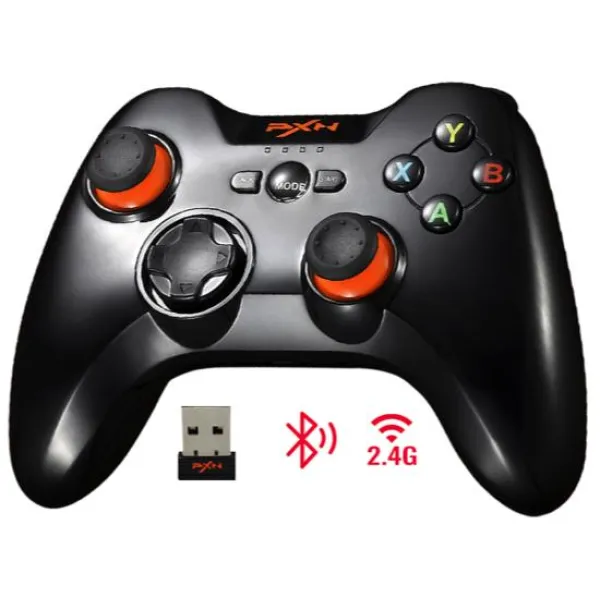 Tay cầm chơi game không dây PXN 9613 Black Bluetooth Wireless có rung